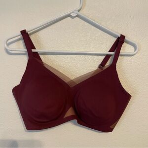 Honey Love Burgundy/Maroon Women's Crisscross Bra